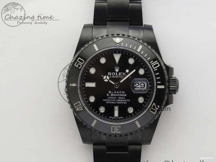 Date Edition 904L A2824 W PVD Submariner V6F Blaken 1:1 Best 0213